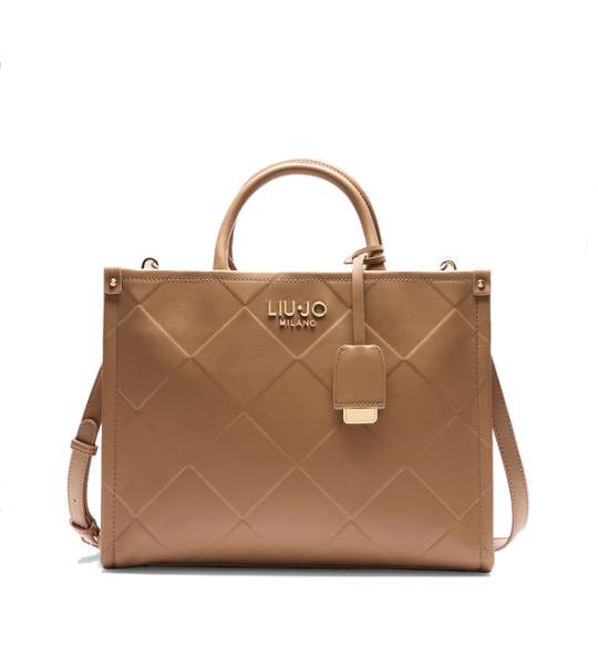 Sac à main LIU JO Charm grand format Camel
