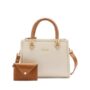 Sac à main LIU JO Satchel moyenne format Cream/bran