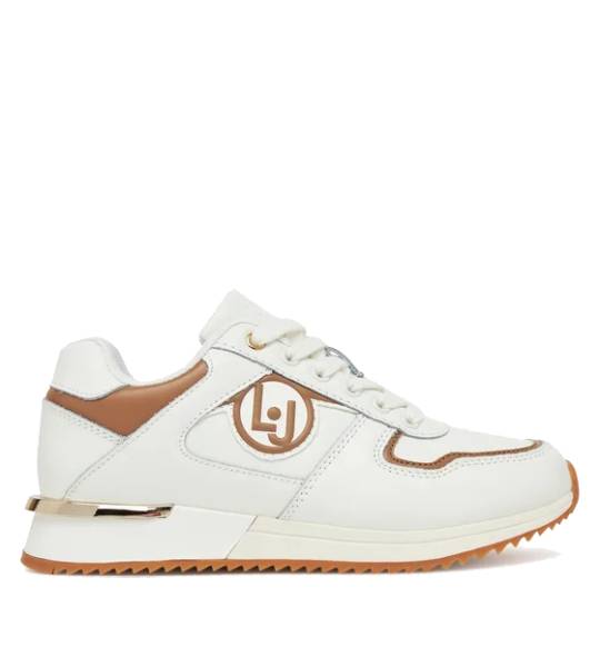 Baskets LIUJO Rosy WHITE/CUOIO